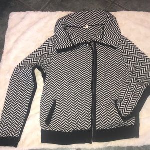 Mystree bomber sweater jacket